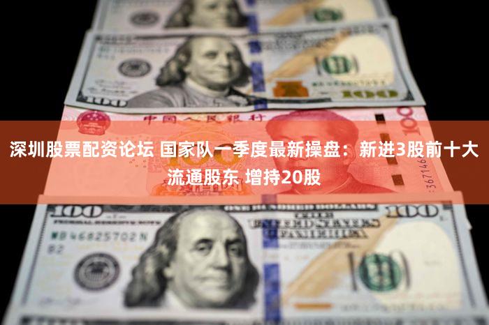 深圳股票配资论坛 国家队一季度最新操盘：新进3股前十大流通股东 增持20股
