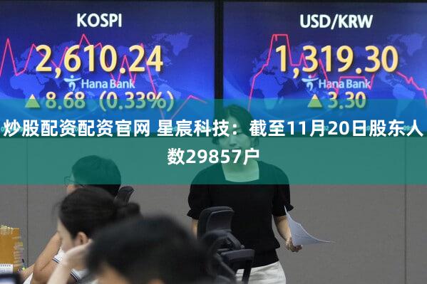 炒股配资配资官网 星宸科技：截至11月20日股东人数29857户