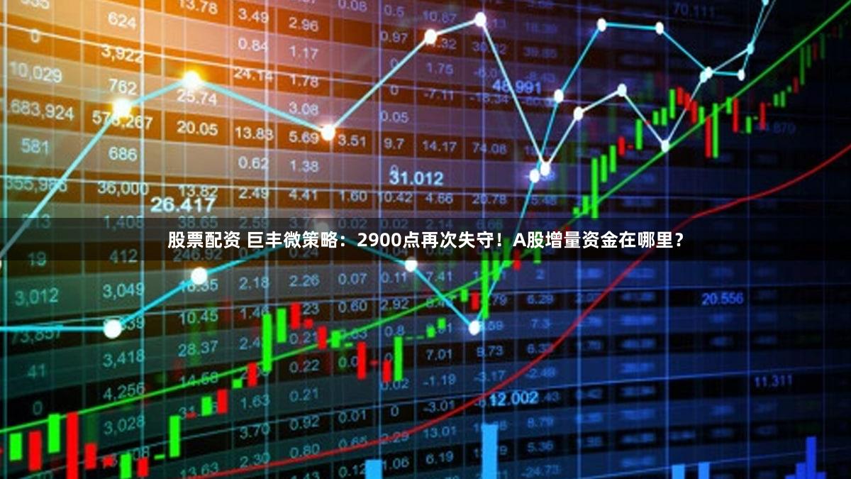 股票配资 巨丰微策略：2900点再次失守！A股增量资金在哪里？