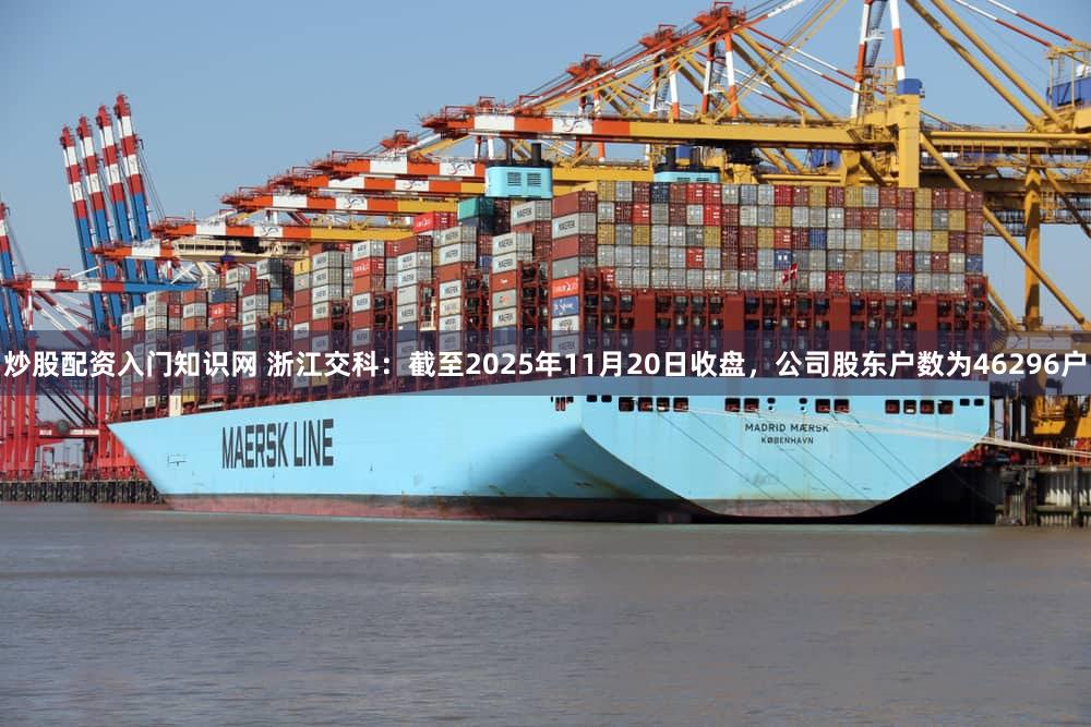 炒股配资入门知识网 浙江交科：截至2025年11月20日收盘，公司股东户数为46296户