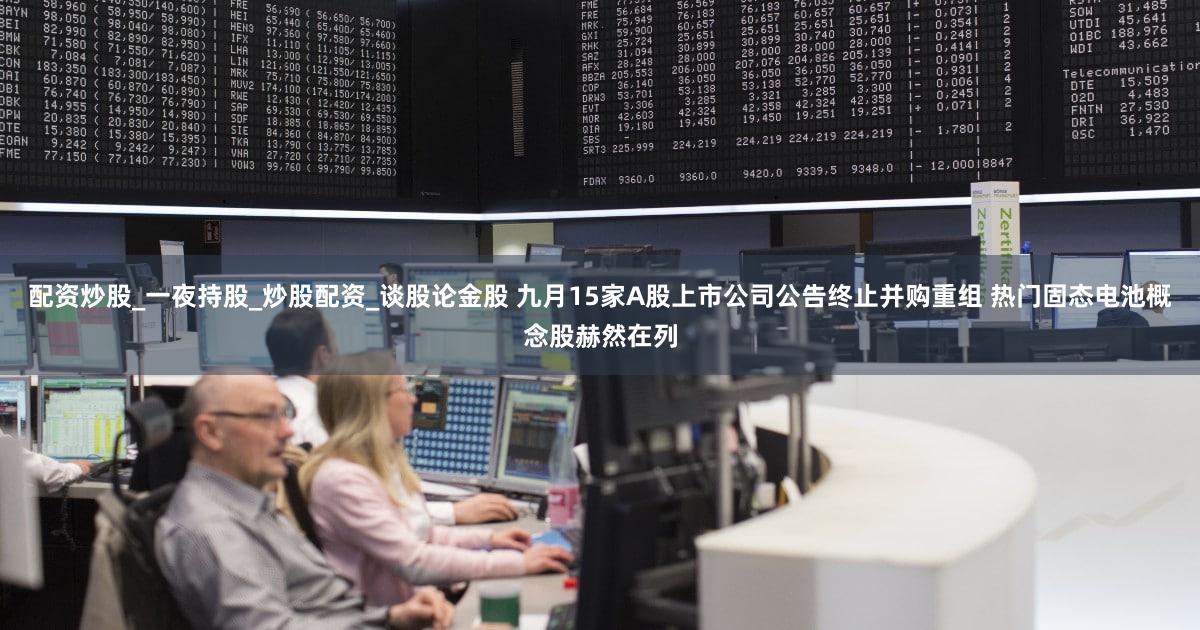 配资炒股_一夜持股_炒股配资_谈股论金股 九月15家A股上市公司公告终止并购重组 热门固态电池概念股赫然在列