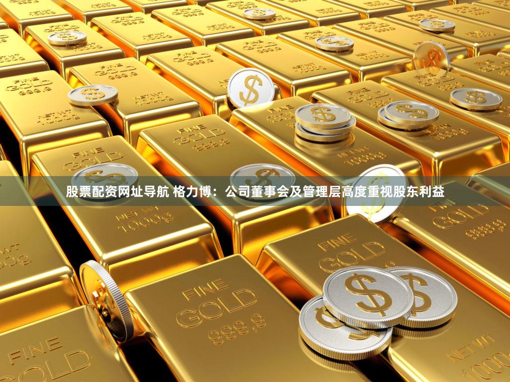 股票配资网址导航 格力博：公司董事会及管理层高度重视股东利益